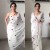 Ready to wear white graceful saree